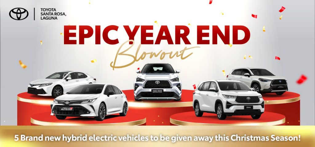 Gear up for a thrilling finale to the year with Toyota Motor Philippines' Epic Year End Blow-Out!